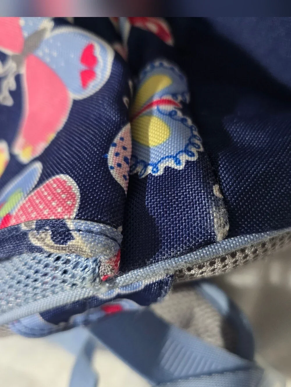 Pottery Barn Kids Blue Butterfly Backpack C Monogram
